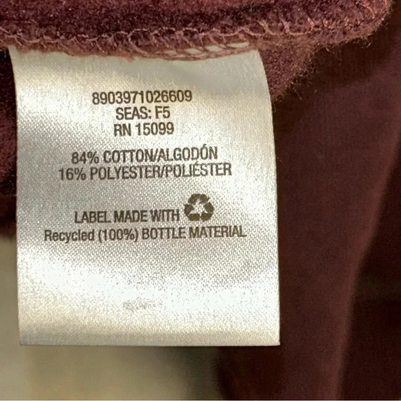 NEW Outdoor Life Sweatshirt Mens Size Medium Fleece Burgundy - Picture 4 of 10